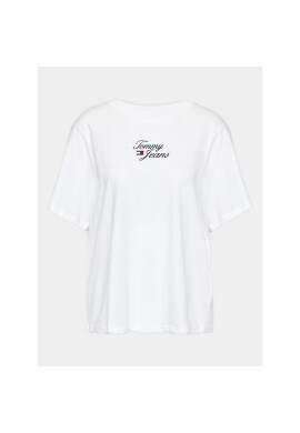Tommy Jeans Curve Тишърт DW0DW15687 Бял Regular Fit - Pepit.bg