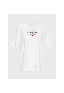 Tommy Jeans Curve Тишърт Essential DW0DW15117 Бял Regular Fit - Pepit.bg