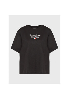 Tommy Jeans Curve Тишърт Essential DW0DW15117 Черен Regular Fit - Pepit.bg