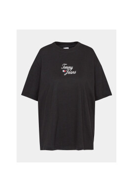Tommy Jeans Curve Тишърт Essential DW0DW15687 Черен Regular Fit - Pepit.bg