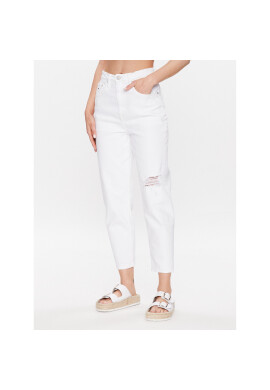 Tommy Jeans Дънки DW0DW15502 Бял Mom Fit - Pepit.bg