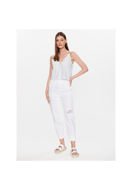 Tommy Jeans Дънки DW0DW15502 Бял Mom Fit - Pepit.bg
