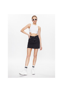 Tommy Jeans Дънкова пола DW0DW15625 Черен Regular Fit - Pepit.bg