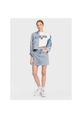 Tommy Jeans Дънкова пола Mom DW0DW14837 Син Regular Fit - Pepit.bg