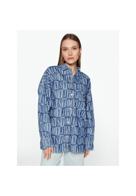 Tommy Jeans дънкова риза DW0DW15217 Син Oversize - Pepit.bg