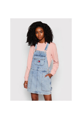 Tommy Jeans Дънкова рокля Cargo Dungaree DW0DW10107 Син Regular Fit - Pepit.bg