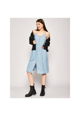 Tommy Jeans Дънкова рокля Chambray DW0DW07918 Син Regular Fit - Pepit.bg