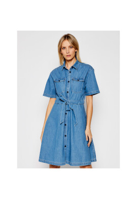 Tommy Jeans Дънкова рокля DW0DW10215 Син Regular Fit - Pepit.bg