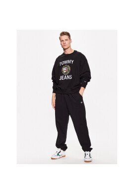 Tommy Jeans Долнище анцуг Solid Badge DM0DM16336 Черен Relaxed Fit - Pepit.bg