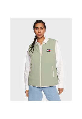 Tommy Jeans Елек Reversible DW0DW14934 Зелен Regular Fit - Pepit.bg