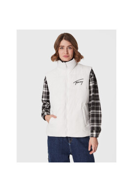 Tommy Jeans Елек Signature Modern DW0DW14946 Бял Regular Fit - Pepit.bg
