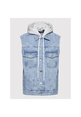 Tommy Jeans Елек Trucker DW0DW11441 Син Oversize - Pepit.bg