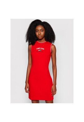 Tommy Jeans Ежедневна рокля Tjw Timeless Script DW0DW09936 Червен Regular Fit - Pepit.bg