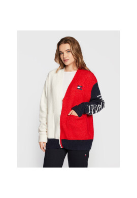 Tommy Jeans Кардиган DW0DW14280 Цветен Oversize - Pepit.bg