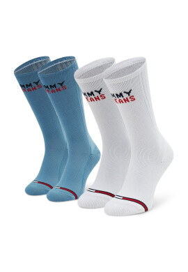 Tommy Jeans Комплект 2 чифта дълги чорапи мъжки 701218957 Син - Pepit.bg