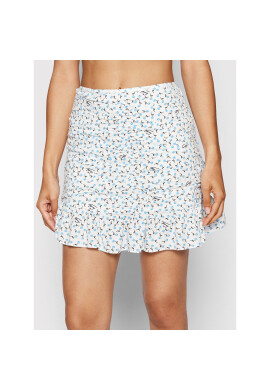 Tommy Jeans Мини пола Printed Ruche DW0DW12920 Бял Regular Fit - Pepit.bg