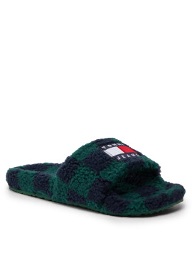 Tommy Jeans Пантофи Flag Slipper EM0EM01097 Зелен - Pepit.bg