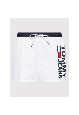 Tommy Jeans Плувни шорти Drawstring UM0UM02491 Бял Regular Fit - Pepit.bg