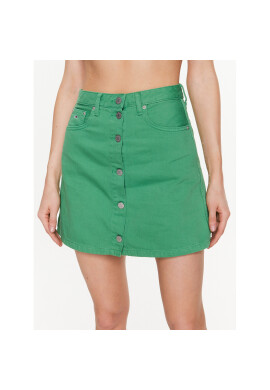 Tommy Jeans Пола A-Line DW0DW15663 Зелен Regular Fit - Pepit.bg