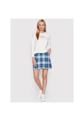 Tommy Jeans Пола тип трапец Check DW0DW13712 Син Regular Fit - Pepit.bg
