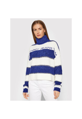 Tommy Jeans Поло Stripe DW0DW11009 Син Regular Fit - Pepit.bg