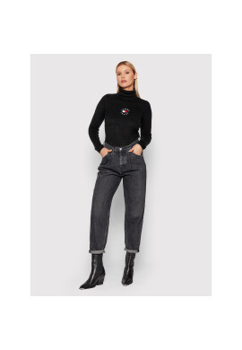 Tommy Jeans Поло Tiny Tommy DW0DW10994 Черен Regular Fit - Pepit.bg