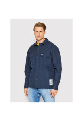 Tommy Jeans Преходно яке Soft Solid DM0DM13039 Тъмносин Oversize - Pepit.bg