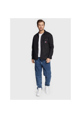 Tommy Jeans Риза Classic Solid DM0DM15129 Черен Overshirt Fit - Pepit.bg