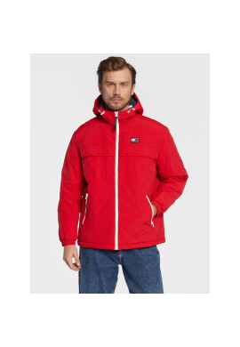 Tommy Jeans Преходно яке Padded Solid Chicago DM0DM14448 Червен Regular Fit - Pepit.bg