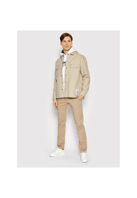 Tommy Jeans Преходно яке Soft Solid DM0DM13039 Бежов Overshirt Fit - Pepit.bg