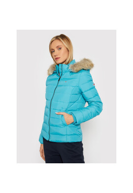 Tommy Jeans Пухено яке Basic DW0DW08588 Син Regular Fit - Pepit.bg