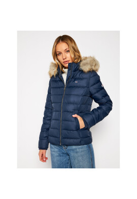 Tommy Jeans Пухено яке Basic DW0DW08588 Тъмносин Regular Fit - Pepit.bg
