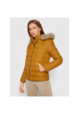 Tommy Jeans Пухено яке Basic DW0DW08588 Жълт Regular Fit - Pepit.bg