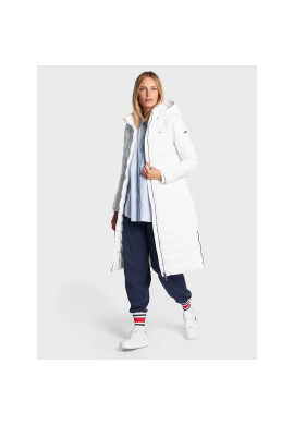 Tommy Jeans Пухено яке Basic DW0DW14385 Бял Slim Fit - Pepit.bg