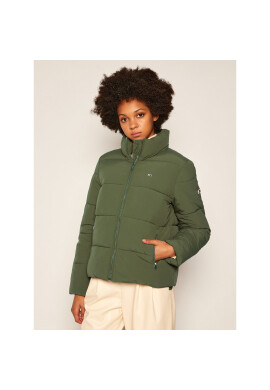Tommy Jeans Пухено яке DW0DW08843 Зелен Regular Fit - Pepit.bg
