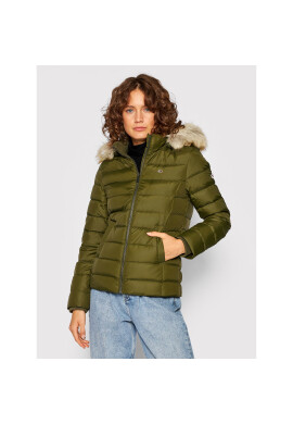 Tommy Jeans Пухено яке Basic DW0DW08588 Каки Regular Fit - Pepit.bg