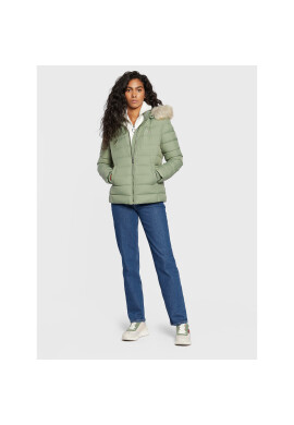 Tommy Jeans Пухено яке Basic DW0DW08588 Зелен Regular Fit - Pepit.bg