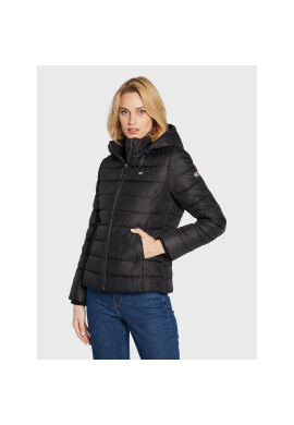 Tommy Jeans Пухено яке Basic DW0DW13741 Черен Regular Fit - Pepit.bg