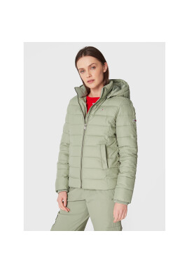 Tommy Jeans Пухено яке Basic DW0DW13741 Зелен Regular Fit - Pepit.bg