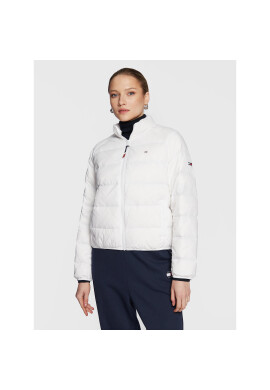 Tommy Jeans Пухено яке DW0DW14929 Бял Regular Fit - Pepit.bg