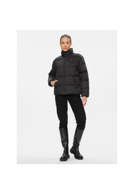 Tommy Jeans Пухено яке DW0DW15963 Черен Regular Fit - Pepit.bg