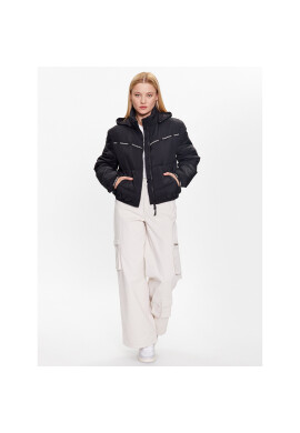 Tommy Jeans Пухено яке DW0DW16100 Черен Regular Fit - Pepit.bg