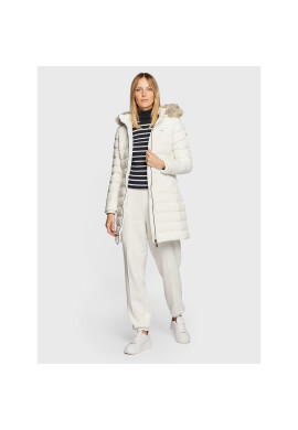 Tommy Jeans Пухено яке Essential DW0DW09060 Бял Regular Fit - Pepit.bg