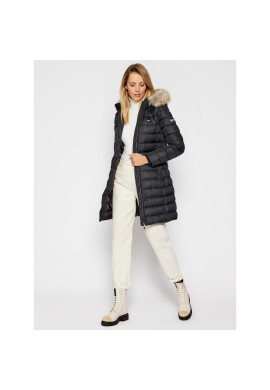 Tommy Jeans Пухено яке Essential DW0DW09060 Черен Regular Fit - Pepit.bg