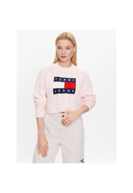 Tommy Jeans Пуловер DW0DW14261 Розов Regular Fit - Pepit.bg
