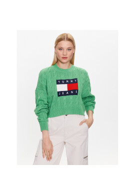 Tommy Jeans Пуловер DW0DW14261 Зелен Regular Fit - Pepit.bg