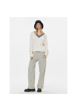 Tommy Jeans Пуловер DW0DW17498 Бял Regular Fit - Pepit.bg