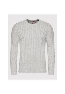 Tommy Jeans Пуловер Essential Cable DM0DM11857 Сив Regular Fit - Pepit.bg