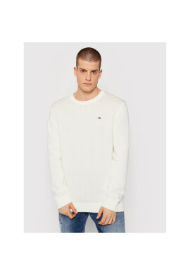 Tommy Jeans Пуловер Essential DM0DM11856 Бял Regular Fit - Pepit.bg