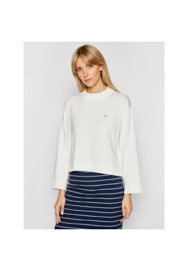Tommy Jeans Пуловер Essential DW0DW09802 Бял Relaxed Fit - Pepit.bg